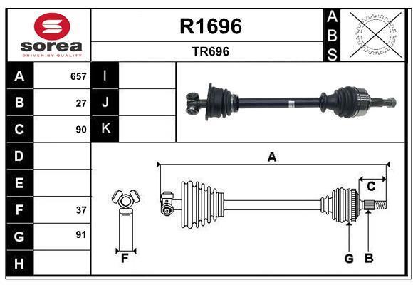 Cardã SNRA ref. R1696