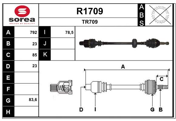 Cardan SNRA R1709