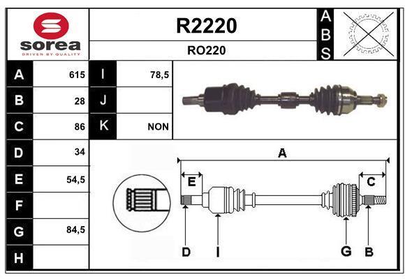Cardã SNRA ref. R2220