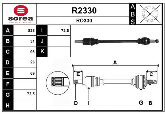 Cardan SNRA R2330