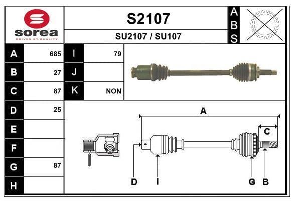 Cardán SNRA ref. S2107