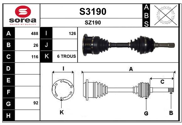 Cardán SNRA S3190
