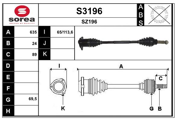Cardã SNRA S3196