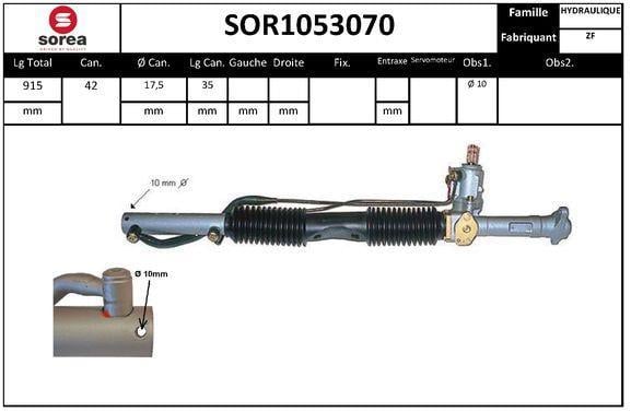 Cremallera de dirección (Caja de direccion) SNRA ref. SOR1053070