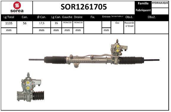 Crémaillère de direction SNRA ref. SOR1261705