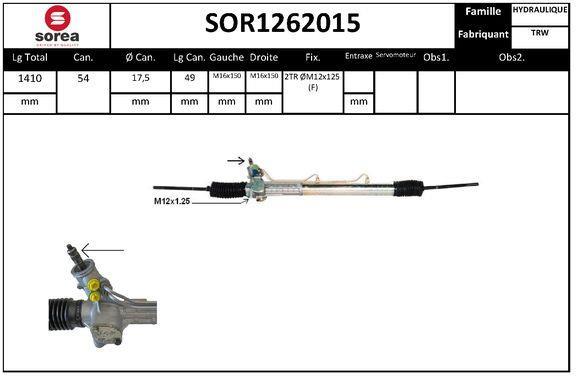 Crémaillère de direction SNRA ref. SOR1262015