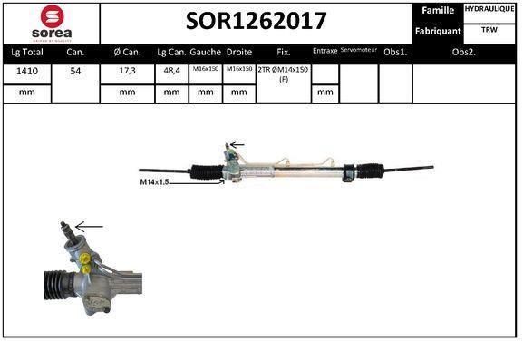 Crémaillère de direction SNRA ref. SOR1262017