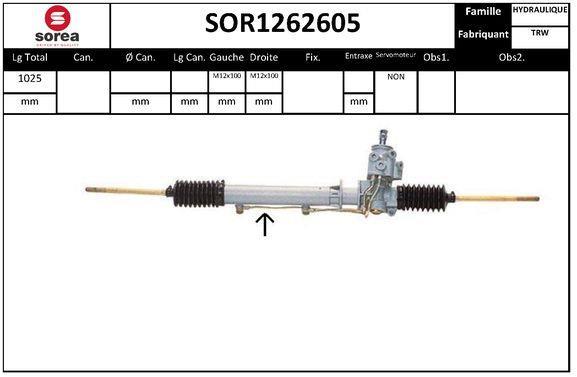 Crémaillère de direction SNRA ref. SOR1262605