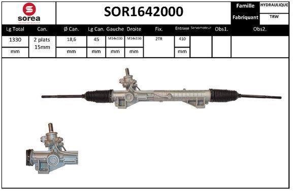 Cremallera de dirección (Caja de direccion) SNRA ref. SOR1642000