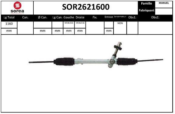 Crémaillère de direction SNRA ref. SOR2621600