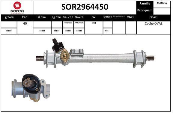 Cremallera de dirección (Caja de direccion) SNRA ref. SOR2964450
