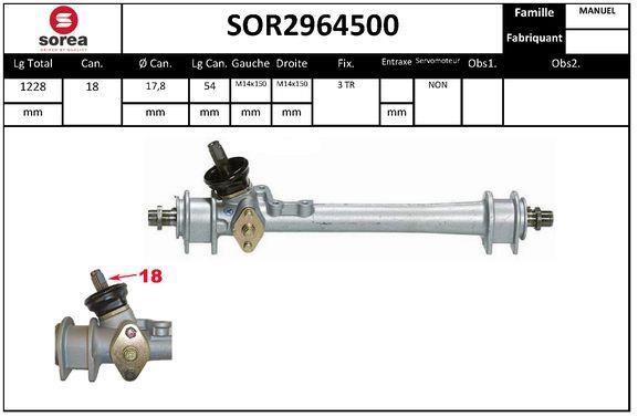 Crémaillère de direction SNRA ref. SOR2964500