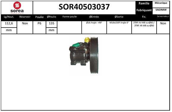 Pompe de direction assistée (Servo direction) SNRA ref. SOR40503037