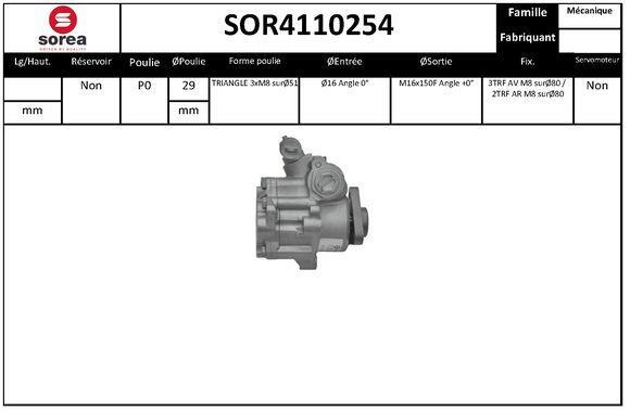 Bomba hidráulica, dirección SNRA ref. SOR4110254