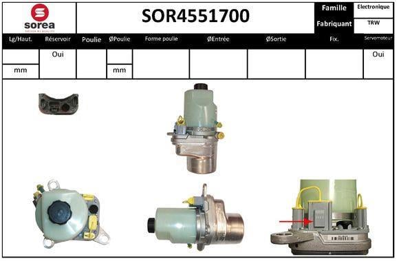 Pompe de direction assistée (Servo direction) SNRA ref. SOR4551700