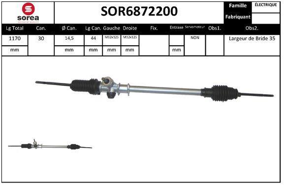 Cremallera de dirección (Caja de direccion) SNRA ref. SOR6872200