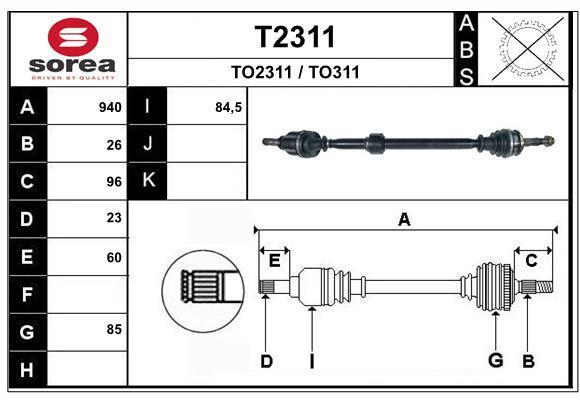 Cardán SNRA T2311
