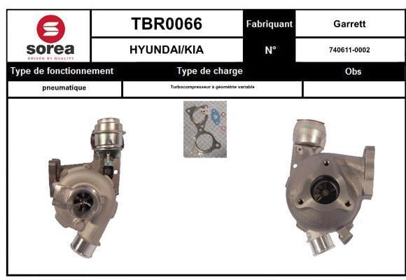 Turbocompresseur (Turbo) SNRA ref. TBR0066