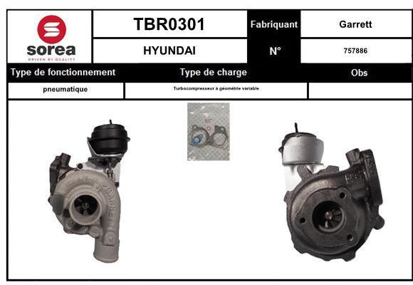 Turbocompresseur (Turbo) SNRA ref. TBR0301