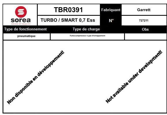 Turbocompresseur (Turbo) SNRA ref. TBR0391