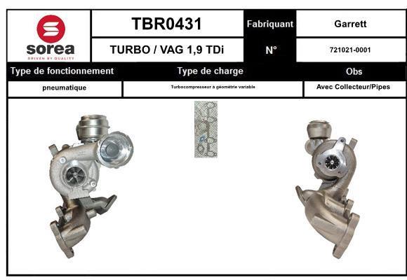 Turbocompresseur (Turbo) SNRA TBR0431