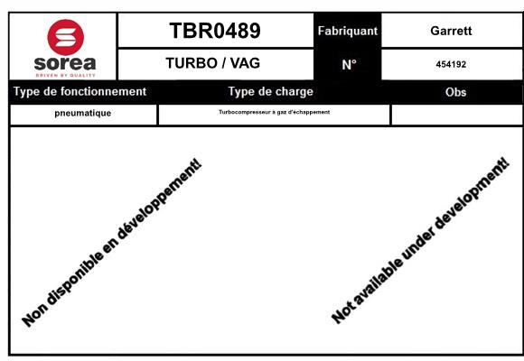 Turbocompressor SNRA TBR0489