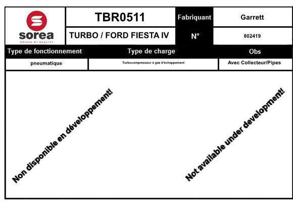 Turbocompresseur (Turbo) SNRA TBR0511