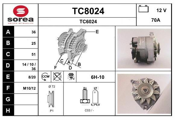 Alternateur SNRA TC8024