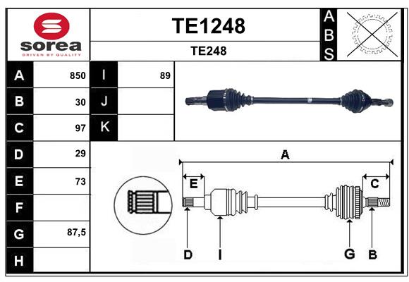 Cardã SNRA TE1248