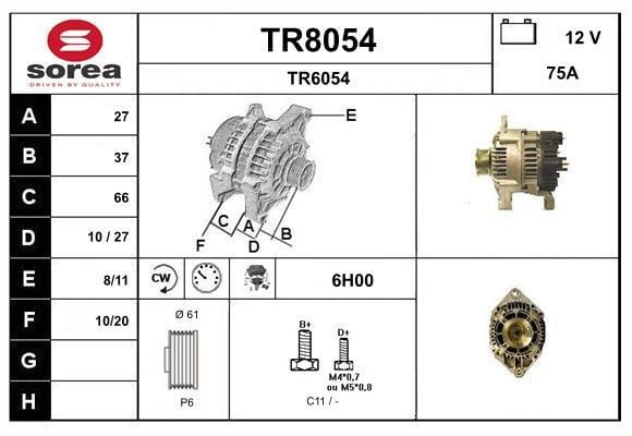 Alternateur SNRA TR8054
