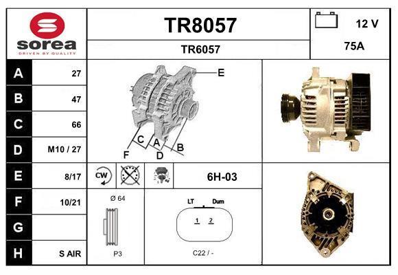 Alternateur SNRA TR8057