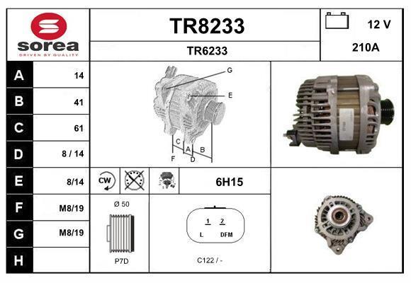 Alternateur SNRA TR8233