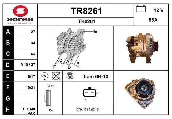 Alternador SNRA TR8261