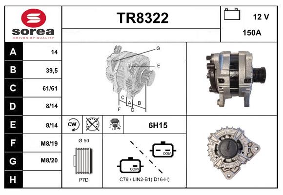 Alternateur SNRA TR8322