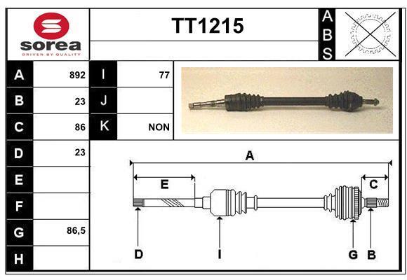 Cardán SNRA ref. TT1215