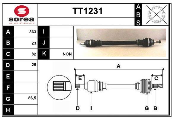 Cardan SNRA TT1231