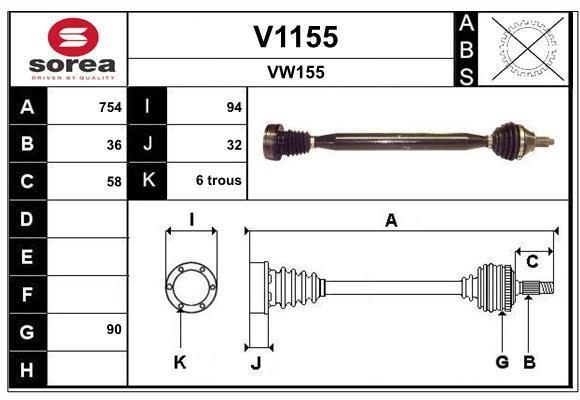 Cardan SNRA ref. V1155