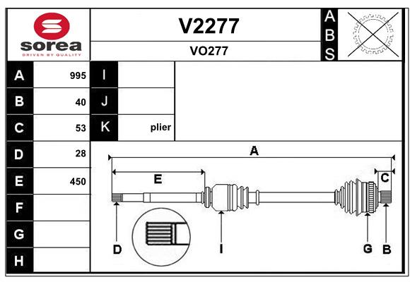 Cardã SNRA V2277