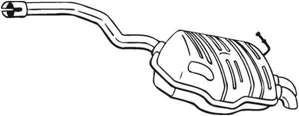 Silencieux arrière (Pot d'échappement) BOSAL ref. 220-457