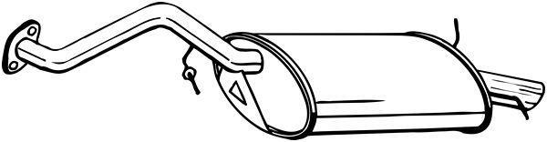 Silenciador trasero BOSAL ref. 115-157
