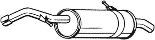 Silencieux arrière (Pot d'échappement) BOSAL ref. 135-117