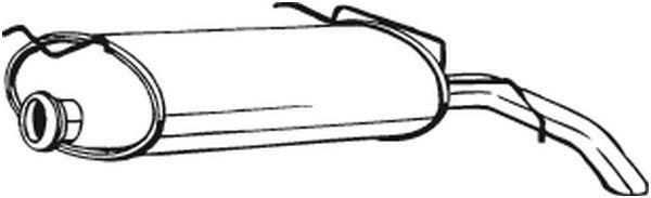 Silencieux arrière (Pot d'échappement) BOSAL ref. 135-527