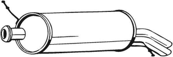 Silencieux arrière (Pot d'échappement) BOSAL ref. 135-547