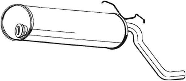 Silenciador trasero BOSAL ref. 135-569
