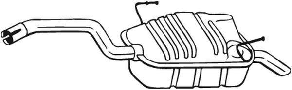 Silencieux arrière (Pot d'échappement) BOSAL ref. 190-905