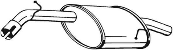 Panela de escape traseira BOSAL ref. 141-193