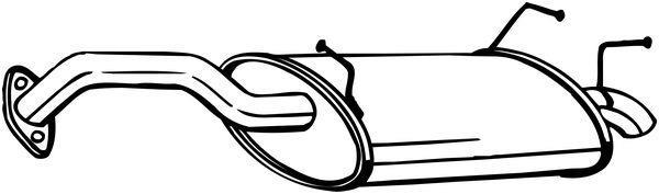 Silenciador trasero BOSAL ref. 145-115