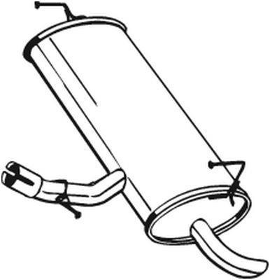 Silenciador trasero BOSAL ref. 145-201