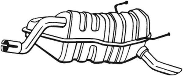 Silenciador trasero BOSAL ref. 148-045