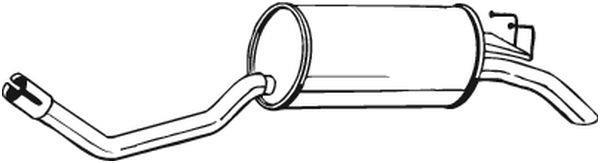 Silencieux arrière (Pot d'échappement) BOSAL ref. 148-123